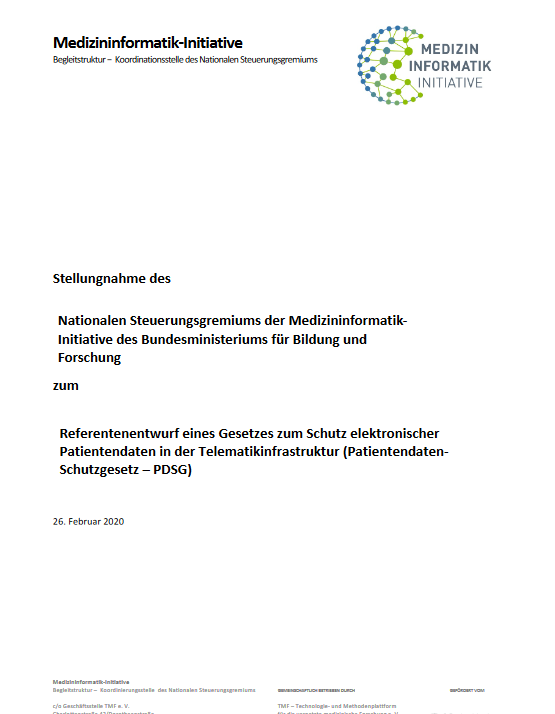 Stellungnahme des NSG zum PDSG