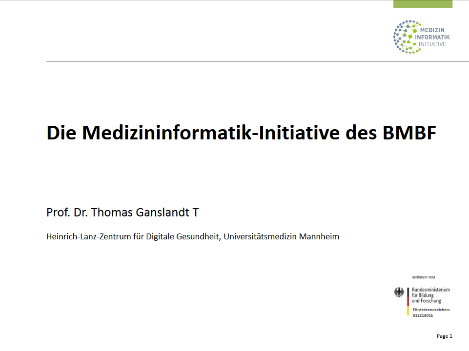 Thumbnail: Die Medizininformatik-Initiative