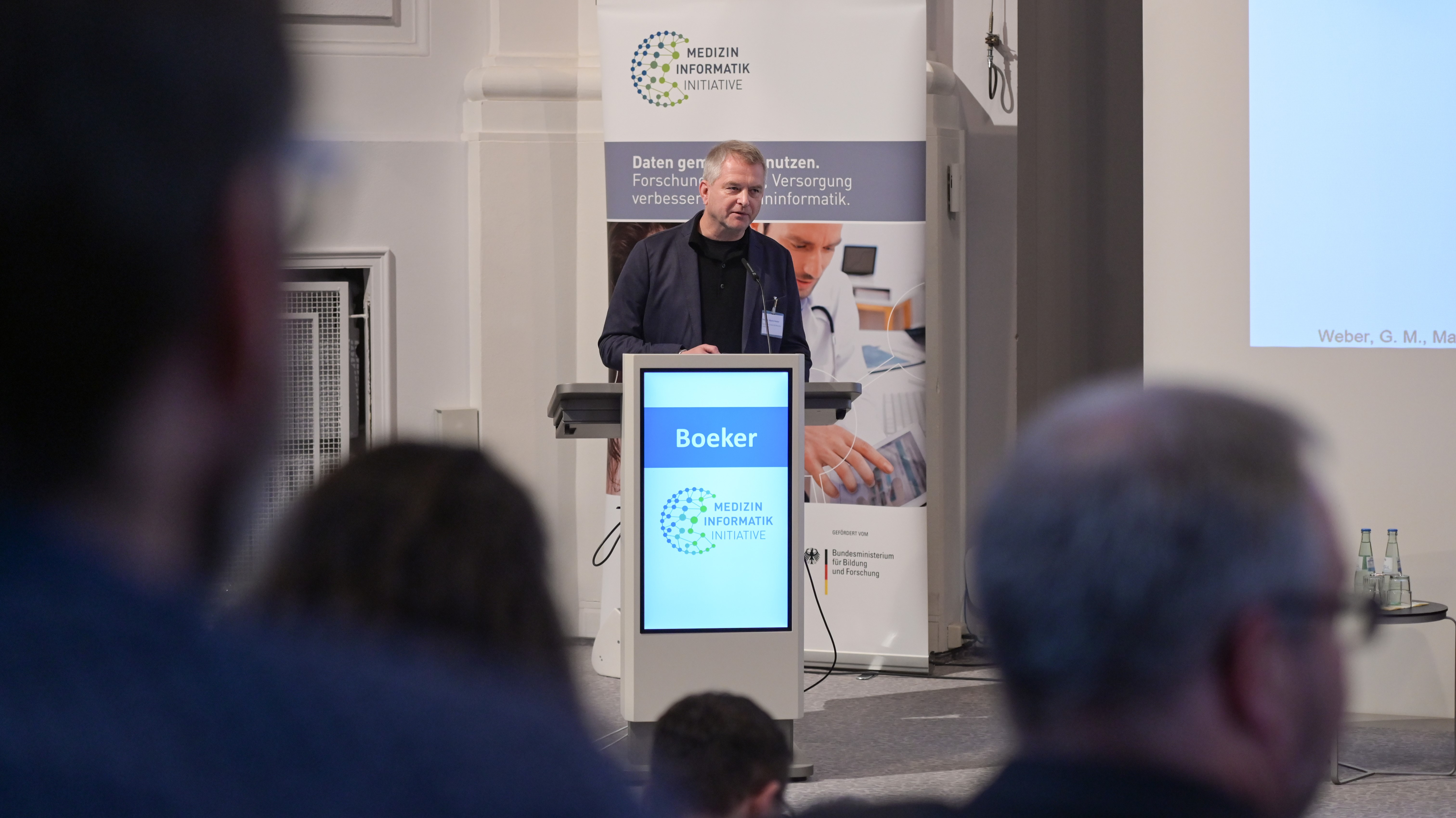 Prof. Dr. Martin Boeker beim MII-Symposium 2023. Bildquelle: TMF e.V./Volkmar Otto